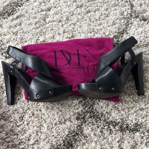 DVF Black heels